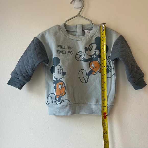 Disney Baby Mickey Mouse Sweatshirt & Jogger Pants Set Gray 9M Infant Boys Girls - Picture 8 of 11